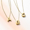 image:imageRossSimons 14kt Yellow Gold Mini Initial Necklace170 Inches