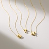 image:imageRossSimons 14kt Yellow Gold Mini Initial Necklace170 Inches