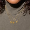 image:imageRossSimons 14kt Yellow Gold Mini Initial Necklace170 Inches