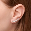 image:imageRossSimons 190 ct tw Graduated CZ Ear Crawlers in Sterling Silver