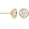 image:imageRossSimons 200 ct tw BezelSet CZ Stud Earrings in 14kt Yellow Gold