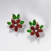 image:imageRossSimons 252 ct tw MultiStone Flower Earrings in Sterling Silver