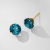image:imageRossSimons 450 ct tw London Blue Topaz Martini Stud Earrings in 14kt Yellow Gold