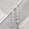 image:imageRossSimons 530 ct tw Aquamarine Linear Drop Earrings in Sterling Silver