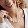 image:imageRossSimons 58mm Cultured Pearl 3Strand Necklace With Sterling SilverNo Gemstone