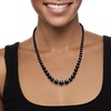 image:imageRossSimons 59mm Graduated Black Cultured Pearl Necklace With 26 ct tw Diamonds in Sterling Silver18 Inches