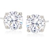 image:imageRossSimons 600 ct tw CZ Jewelry Set 3 Pairs Of Stud Earrings in Sterling Silver