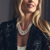 image:imageRossSimons 6115mm Cultured Pearl Graduated 3Strand Necklace With 14kt Yellow GoldNo Gemstone