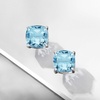 image:imageRossSimons 625 ct tw Sky Blue Topaz Stud Earrings in Sterling Silver