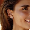 image:imageRossSimons 775mm Cultured Button Pearl and 13 ct tw Diamond Stud Earrings in Sterling SilverWhite