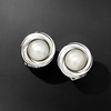 image:imageRossSimons 8mm Cultured Pearl ClipOn Earrings in Sterling Silver