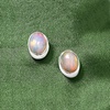 image:imageRossSimons BezelSet Opal Stud Earrings in Sterling Silver