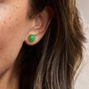 image:imageRossSimons Gemstone Stud Earrings in 14kt Yellow Goldgreen
