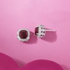 image:imageRossSimons Gemstone and 10 ct tw White Topaz Stud Earrings in Sterling SilverRuby
