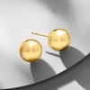 image:imageRossSimons Italian 12mm 18kt Gold Over Sterling Ball Stud Earrings