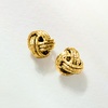 image:imageRossSimons Italian 14kt Yellow Gold Textured Love Knot Stud Earrings