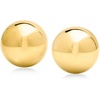 image:imageRossSimons Italian 14mm 18kt Gold Over Sterling Dome ClipOn Earrings