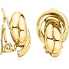 image:imageRossSimons Italian 18kt Gold Over Sterling Knot ClipOn Earrings
