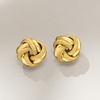 image:imageRossSimons Italian 18kt Yellow Gold Love Knot Earrings