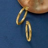 image:imageRossSimons Italian 18kt Yellow Gold Twisted Hoop Earrings