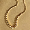 image:imageRossSimons Italian 614mm 18kt Gold Over Sterling Silver Bead Graduated NecklaceNo Gemstone
