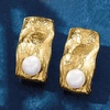 image:imageRossSimons Italian 657mm Cultured Pearl Sculptural Earrings in 18kt Gold Over Sterling