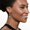 image:imageRossSimons Italian Green and Goldtone Murano Glass Drop Earrings in 18kt Gold Over Sterling