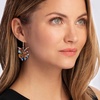 image:imageRossSimons Italian Multicolored Murano Glass Butterfly Drop Earrings With 18kt Gold Over Sterling