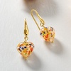 image:imageRossSimons Italian Murano Glass Heart Drop Earrings in 18kt Gold Over Sterling138 Inches