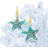 image:imageRossSimons Italian Murano Glass Starfish Drop Earrings With 18kt Gold Over Sterling