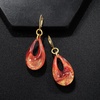 image:imageRossSimons Italian Murano Glass Teardrop Earrings in 18kt Gold Over Sterling