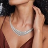 image:imageRossSimons Italian Sterling Silver Graduated Cleopatra NecklaceNo Gemstone