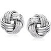 image:imageRossSimons Italian Sterling Silver Love Knot Earrings038 Inches