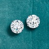 image:imageRossSimons Round CZ Stud Earrings in 14kt White GoldWhite