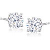 image:imageRossSimons Round CZ Stud Earrings in 14kt White GoldWhite