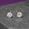 image:imageRossSimons Round CZ Stud Earrings in 14kt Yellow GoldCubic Zirconia