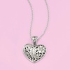 image:imageRossSimons Sterling Silver BaliStyle Heart Pendant NecklaceNo Gemstone