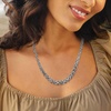 image:imageRossSimons Sterling Silver Graduated Byzantine NecklaceNo Gemstone