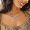 image:imageRossSimons Sterling Silver Graduated Byzantine NecklaceNo Gemstone