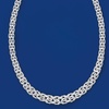 image:imageRossSimons Sterling Silver Graduated Byzantine NecklaceNo Gemstone
