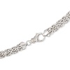 image:imageRossSimons Sterling Silver Graduated Byzantine NecklaceNo Gemstone