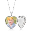 image:imageRossSimons Sterling Silver Scrolled Heart Locket Necklace With Diamonds 16 inches