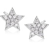 image:imagePure Collection by RossSimons 020 ct tw Diamond Star Stud Earrings in Sterling Silver