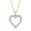image:imageRossSimons 030 ct tw Diamond Heart Pendant Necklace