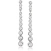 image:imageRossSimons 050 ct tw BezelSet Diamond Drop Earrings in Sterling Silver