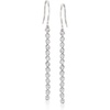 image:imageRossSimons 050 ct tw Diamond Linear Drop Earrings in Sterling Silver