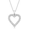image:imageRossSimons 050 ct tw Diamond OpenSpace Heart Pendant NecklaceDiamond