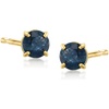 image:imageRossSimons 060 ct tw Round Sapphire Stud Earrings in 14kt Yellow Gold