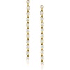 image:imageRossSimons 062 ct tw Diamond Linear Drop Earrings in 18kt Gold Over Sterling