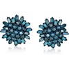 image:imageRossSimons 075 ct tw Blue Diamond Earrings in Sterling Silver